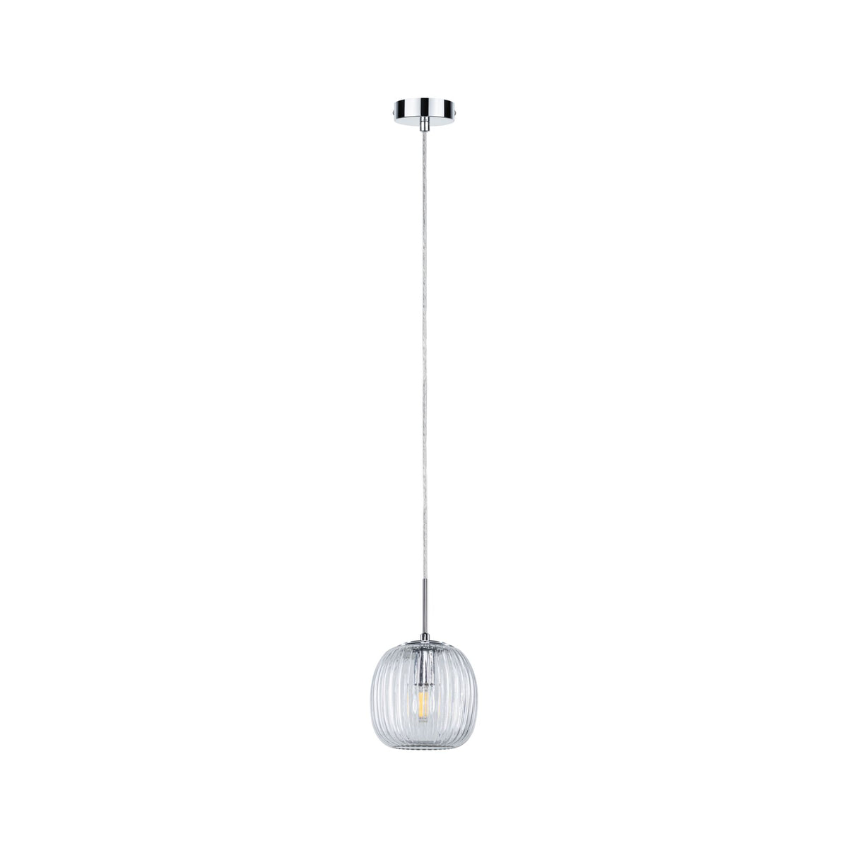 Paulmann LED Pendelleuchte Ruya E14 max. 20W Glas#Chrom