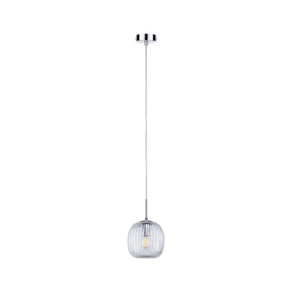 Paulmann LED Pendelleuchte Ruya E14 max. 20W Glas#Chrom