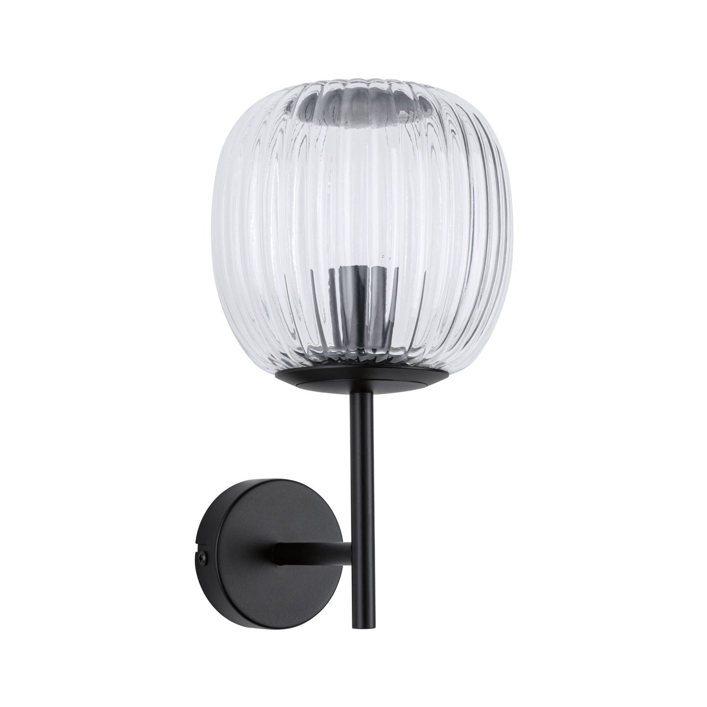 Paulmann Selection Bathroom Wandleuchte Ruya IP44 E14   230V max. 20W dimmbar Glas#Schwarz matt
