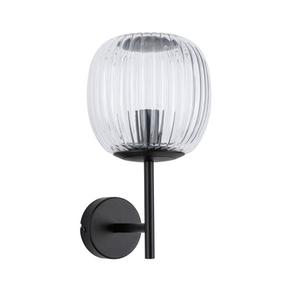 Paulmann Selection Bathroom Wandleuchte Ruya IP44 E14   230V max. 20W dimmbar Glas#Schwarz matt