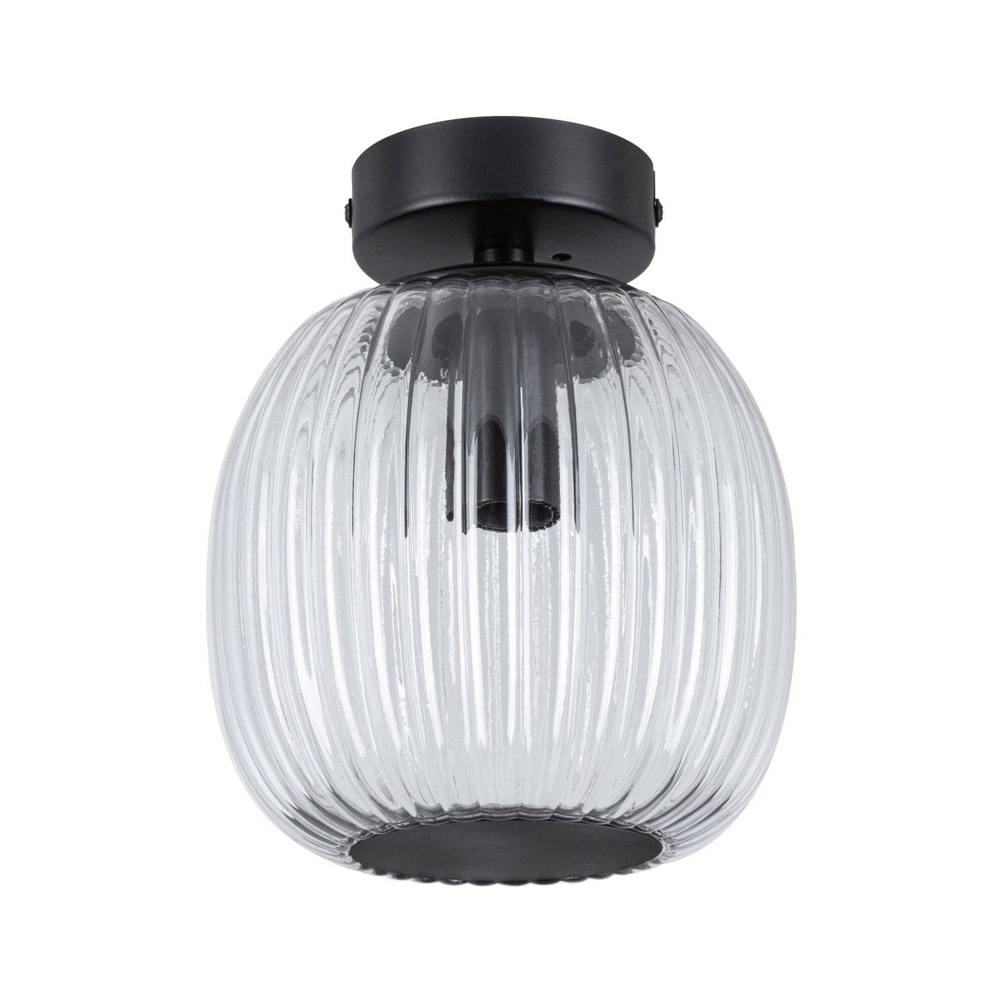 Paulmann LED Deckenleuchte Ruya IP44 E14   230V max. 20W dimmbar Glas#Schwarz matt