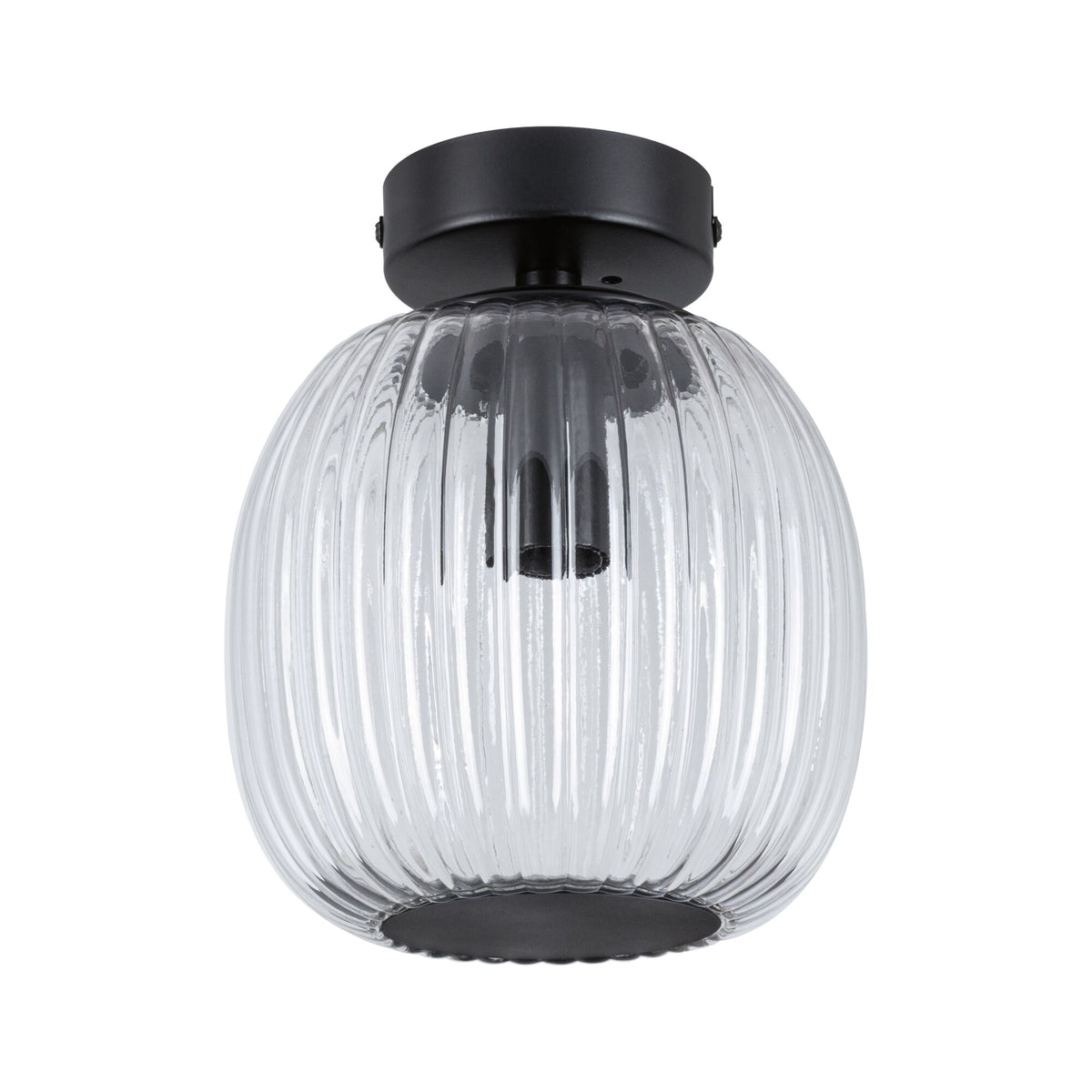 Paulmann LED Deckenleuchte Ruya IP44 E14   230V max. 20W dimmbar Glas#Schwarz matt