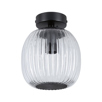 Paulmann LED Deckenleuchte Ruya IP44 E14   230V max. 20W dimmbar Glas#Schwarz matt