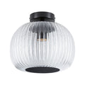 Paulmann LED Deckenleuchte Ruya IP44 E27   230V max. 60W dimmbar Glas#Schwarz matt