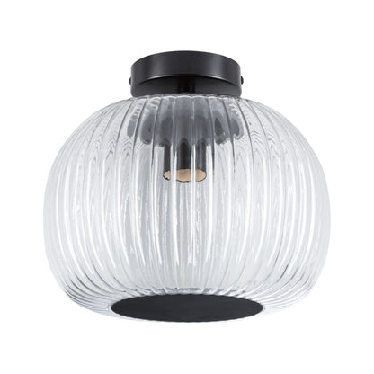 Paulmann LED Deckenleuchte Ruya IP44 E27   230V max. 60W dimmbar Glas#Schwarz matt