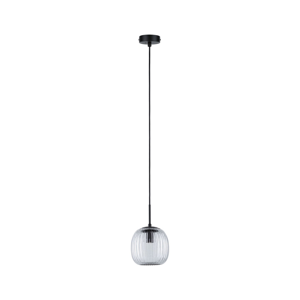 Paulmann LED Pendelleuchte Ruya E14 max. 20W Glas#Schwarz matt