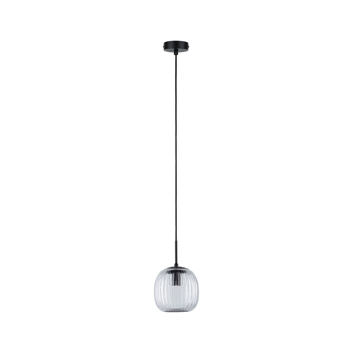 Paulmann LED Pendelleuchte Ruya E14 max. 20W Glas#Schwarz matt