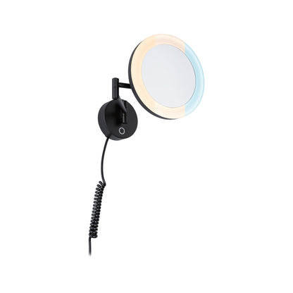 Paulmann LED Kosmetikspiegel Masua IP44  White Switch 55lm 230V 4W  Schwarz matt