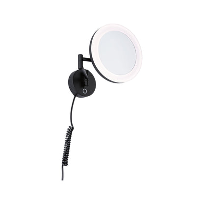 Paulmann LED Kosmetikspiegel Masua IP44  White Switch 55lm 230V 4W  Schwarz matt