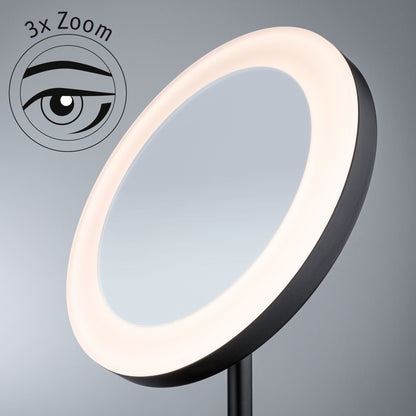 Paulmann LED Kosmetikspiegel Masua IP44  White Switch 55lm 230V 4W  Schwarz matt