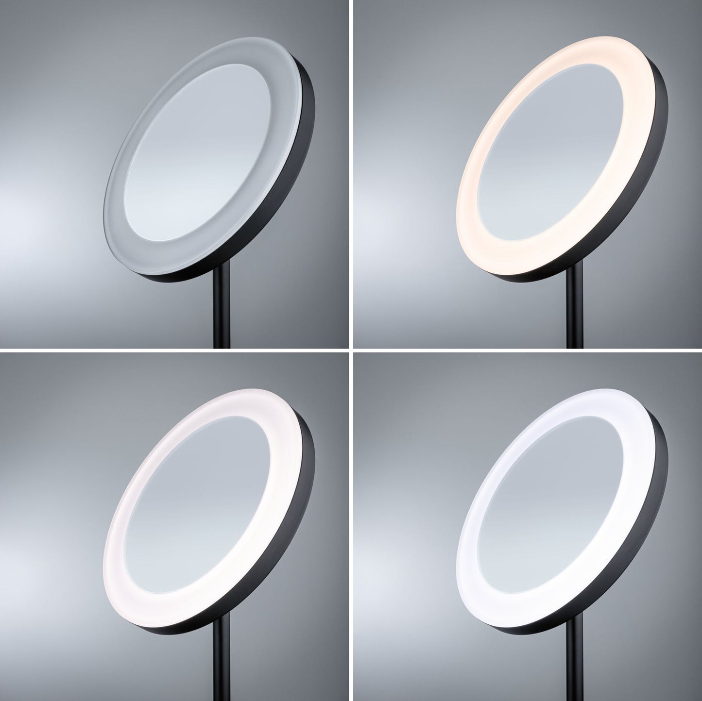 Paulmann LED Kosmetikspiegel Masua IP44  White Switch 55lm 230V 4W  Schwarz matt