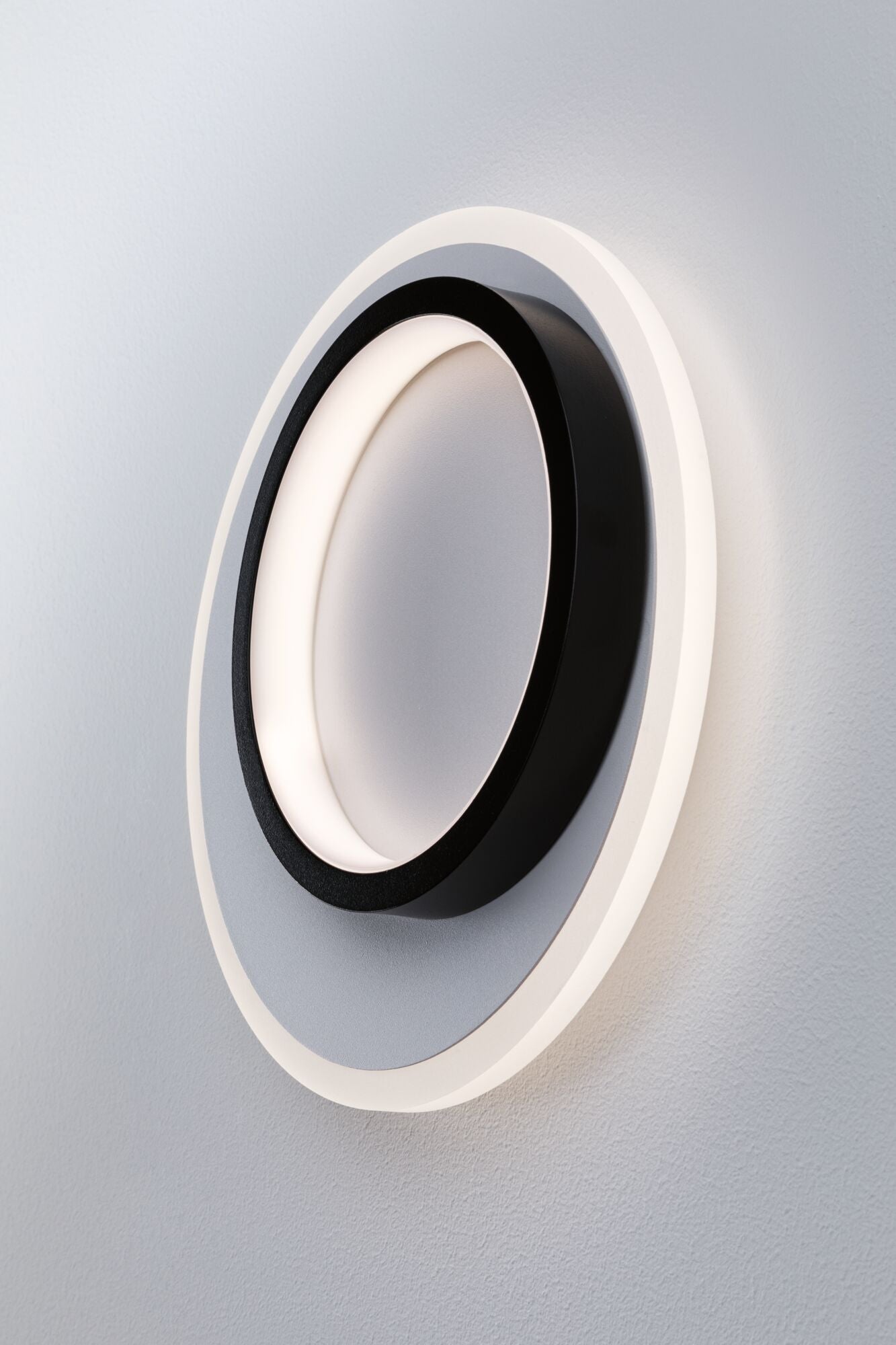 Paulmann LED Wandleuchte 2Form 4000K 1190lm / 870lm 230V 9,5W / 7W  Weiß#Schwarz