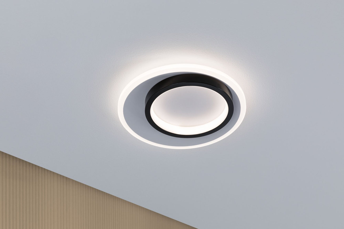 Paulmann LED Wandleuchte 2Form 4000K 1190lm / 870lm 230V 9,5W / 7W  Weiß#Schwarz