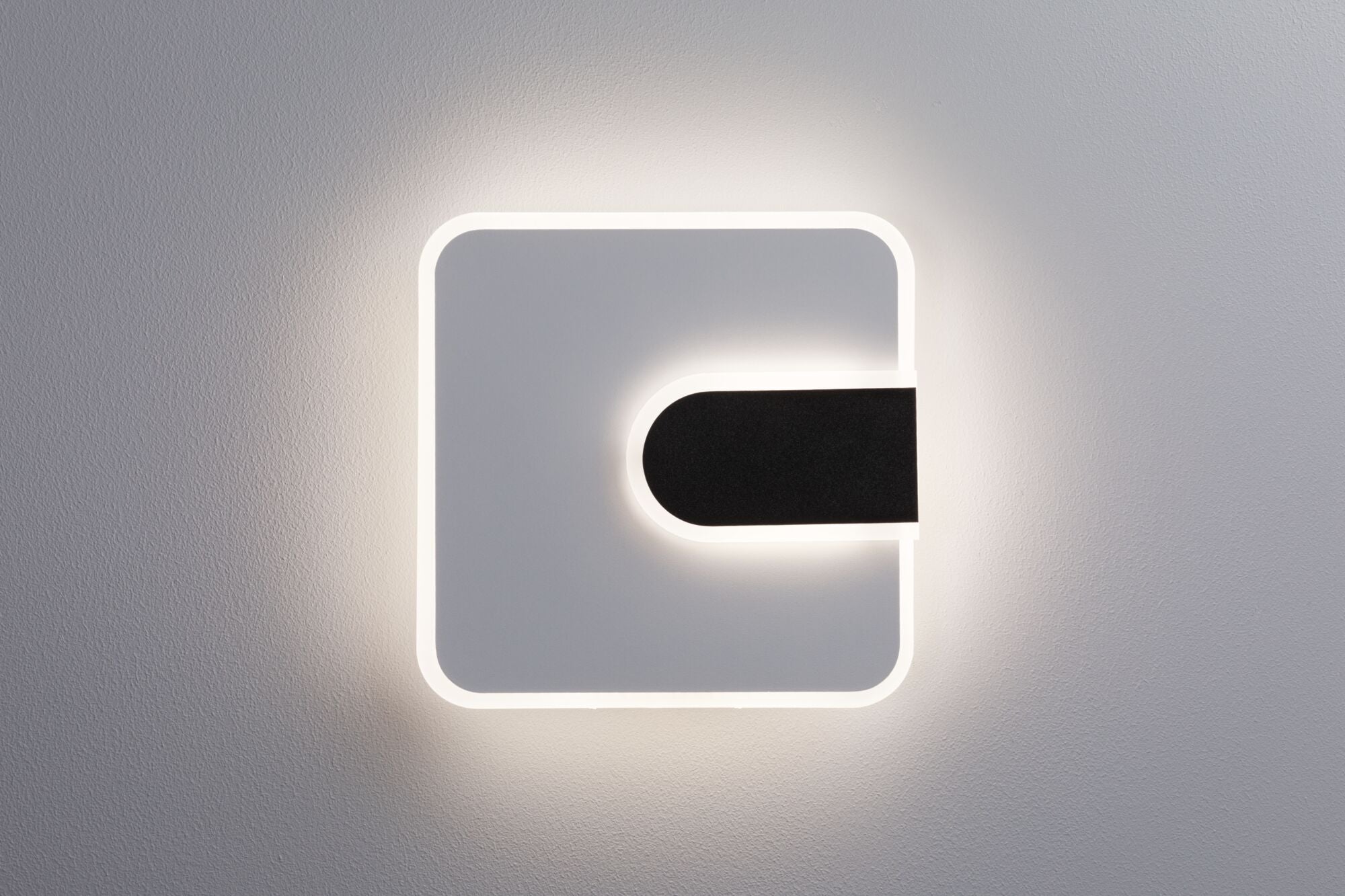 Paulmann LED Wandleuchte 2Form 4000K 1570lm / 460lm 230V 12,5W / 3,6W  Weiß#Schwarz