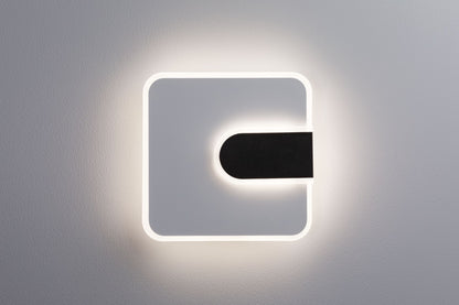 Paulmann LED Wandleuchte 2Form 4000K 1570lm / 460lm 230V 12,5W / 3,6W  Weiß#Schwarz