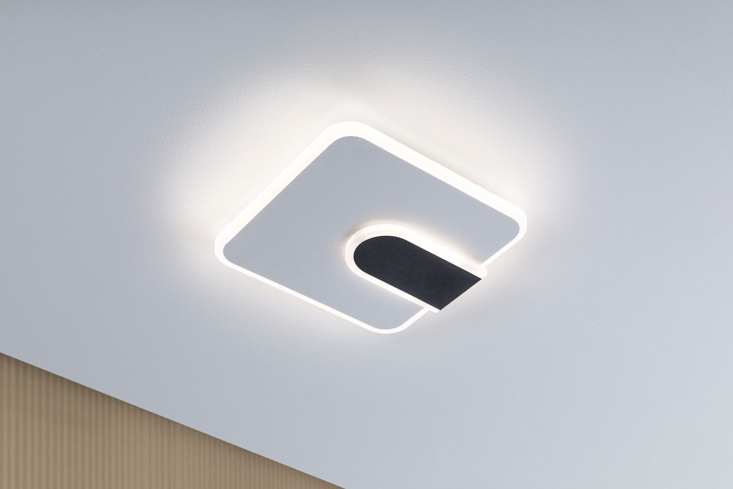 Paulmann LED Wandleuchte 2Form 4000K 1570lm / 460lm 230V 12,5W / 3,6W  Weiß#Schwarz