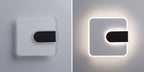 Paulmann LED Wandleuchte 2Form 4000K 1570lm / 460lm 230V 12,5W / 3,6W  Weiß#Schwarz