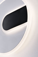 Paulmann LED Wandleuchte 2Form 4000K 1160lm / 430lm 230V 9W / 3,5W  Weiß#Schwarz