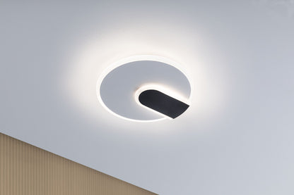 Paulmann LED Wandleuchte 2Form 4000K 1160lm / 430lm 230V 9W / 3,5W  Weiß#Schwarz