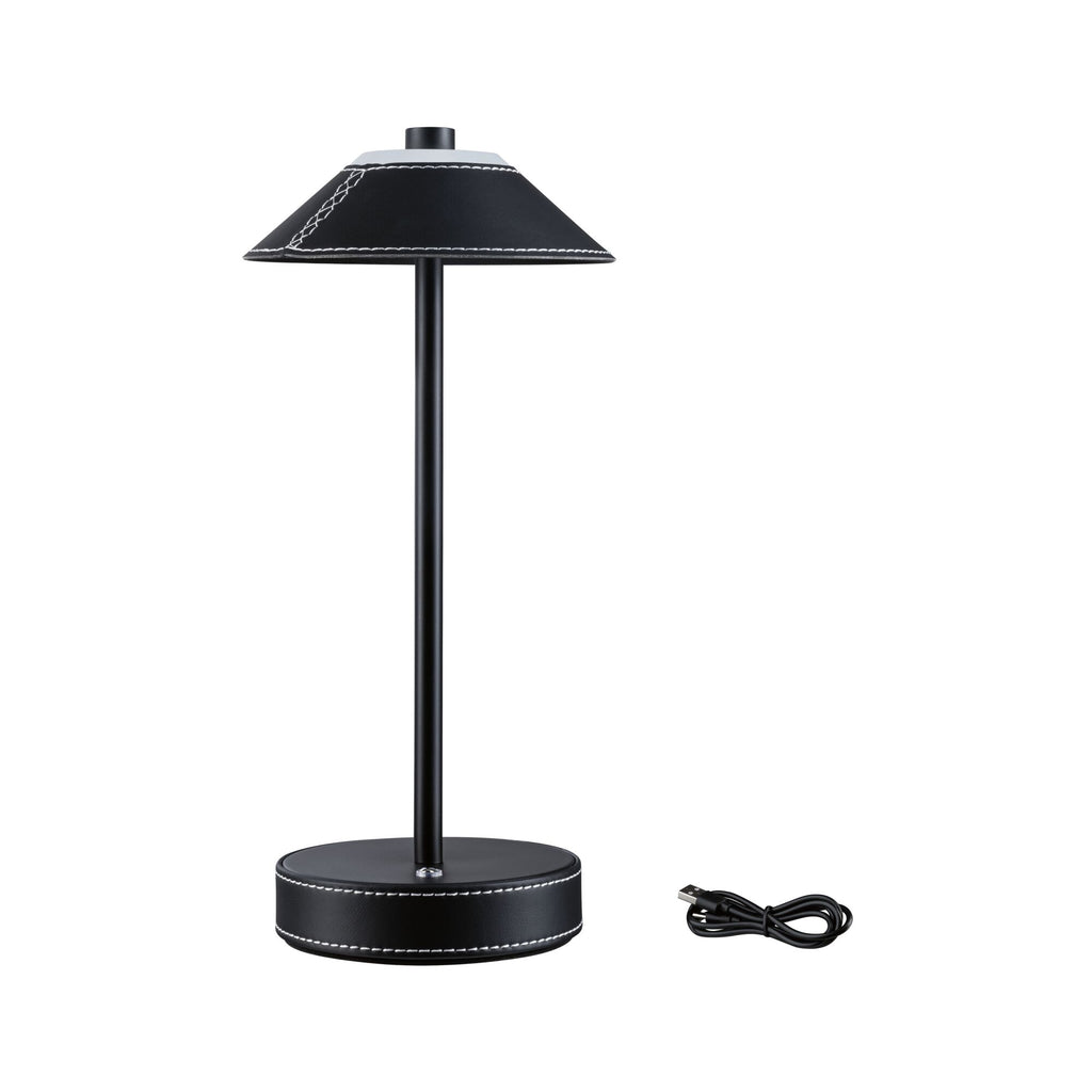 Paulmann Mobile Tischleuchte Pellini White Switch 300lm 2W Schwarz#Schwarz matt