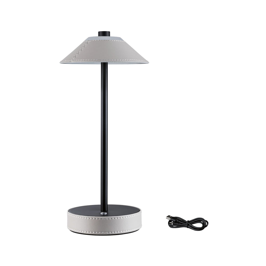 Paulmann Mobile Tischleuchte Pellini White Switch 300lm 2W Beige#Schwarz matt