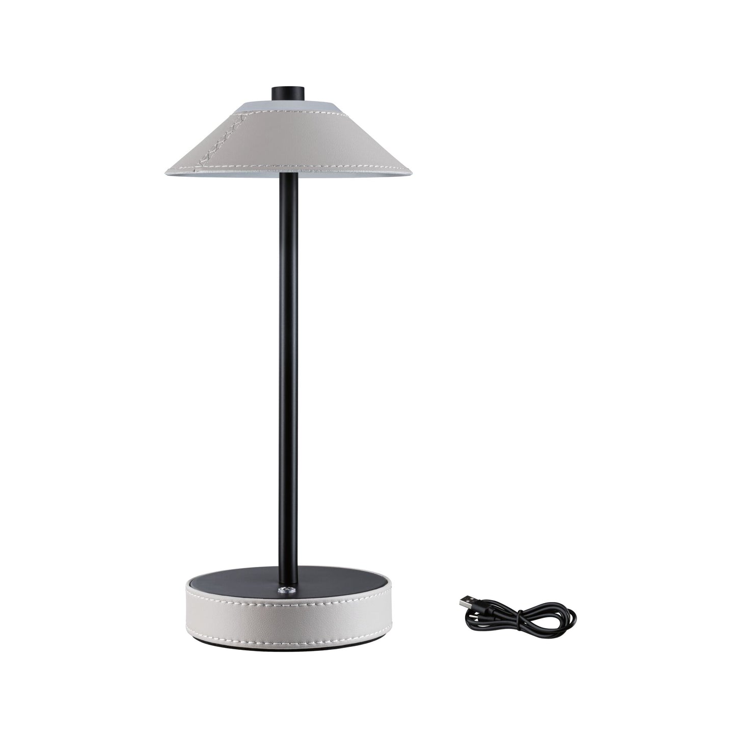 Paulmann Mobile Tischleuchte Pellini White Switch 300lm 2W Beige#Schwarz matt