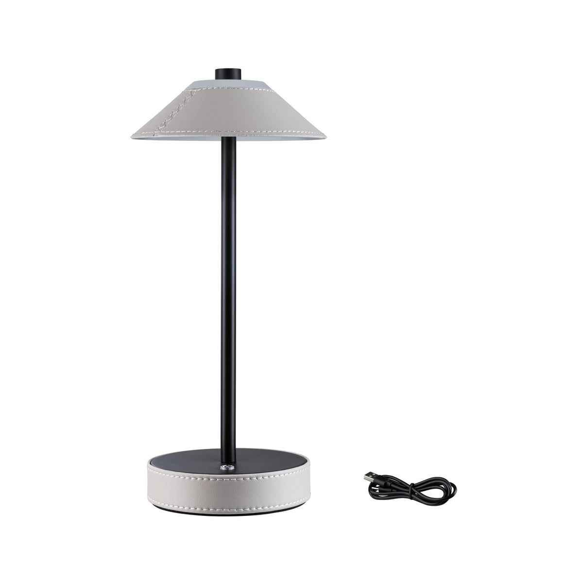 Paulmann Mobile Tischleuchte Pellini White Switch 300lm 2W Beige#Schwarz matt