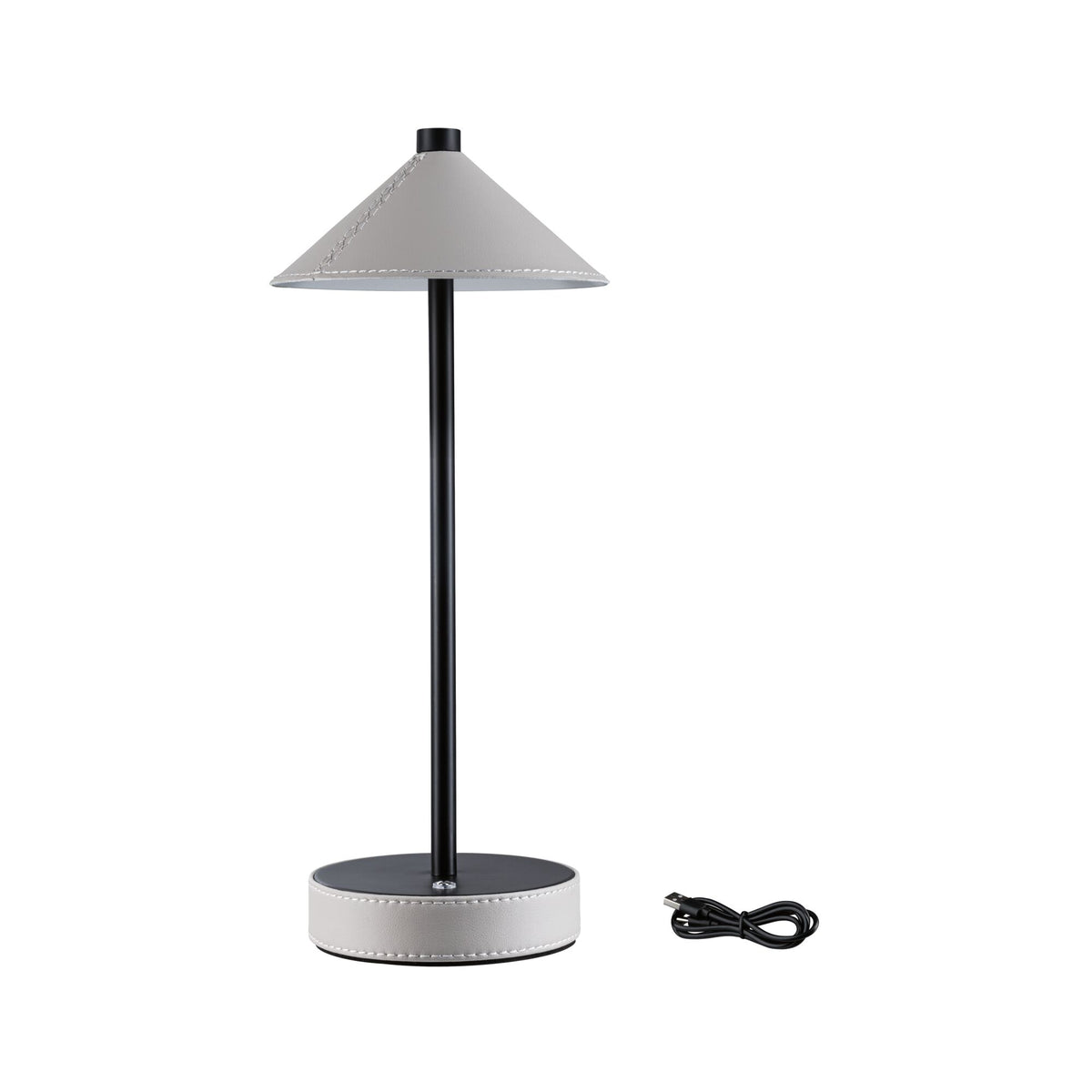 Paulmann Mobile Tischleuchte Pellini White Switch 300lm 2W Schwarz matt#Beige