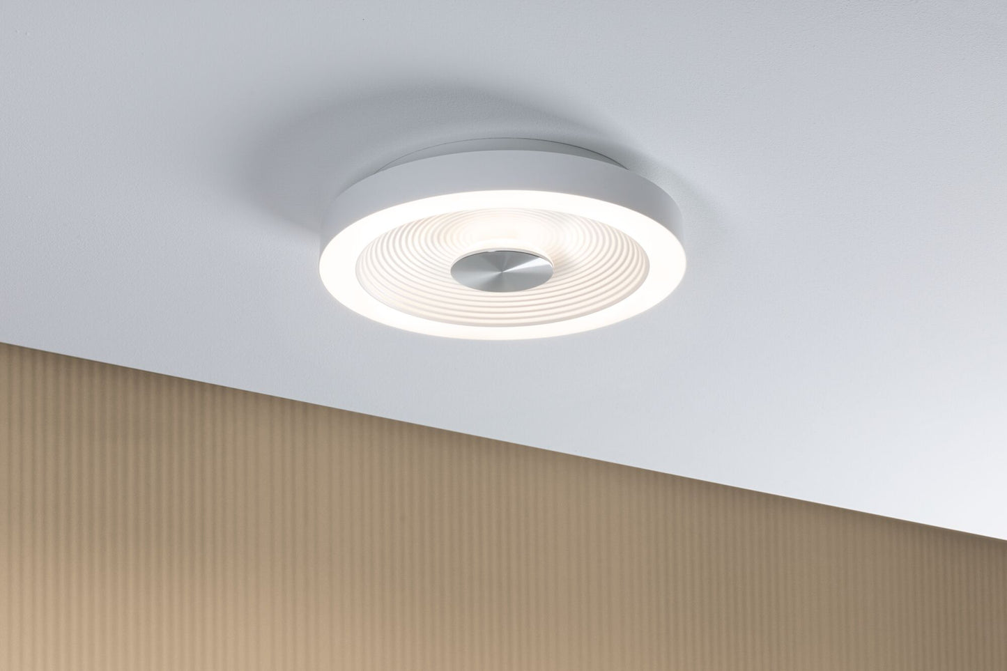 Paulmann LED Deckenleuchte Volea IP44  3000K 470lm / 1650lm 230V 3,5W / 13W dimmbar Weiß#Silber