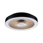 Paulmann LED Deckenleuchte Volea IP44  3000K 470lm / 1650lm 230V 3,5W / 13W dimmbar Schwarz#Gold