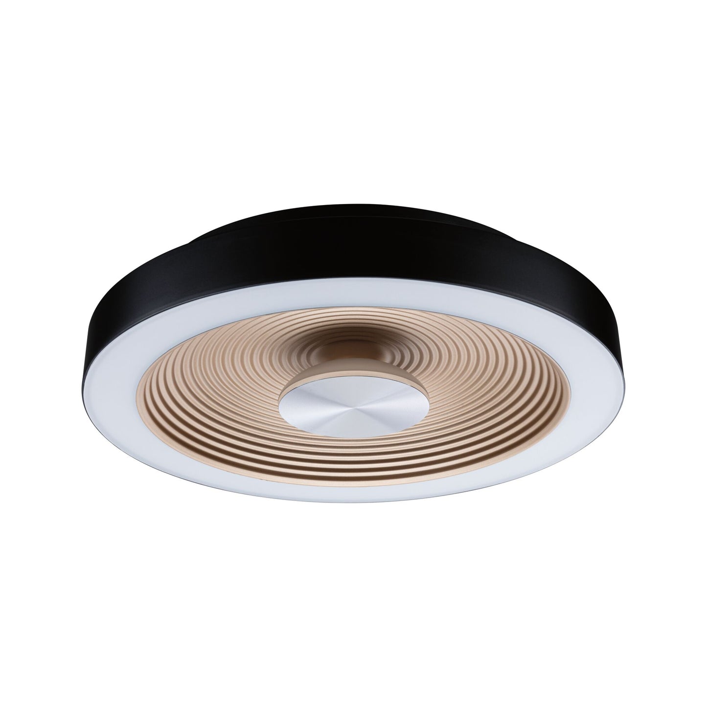 Paulmann LED Deckenleuchte Volea IP44  3000K 470lm / 1650lm 230V 3,5W / 13W dimmbar Schwarz#Gold