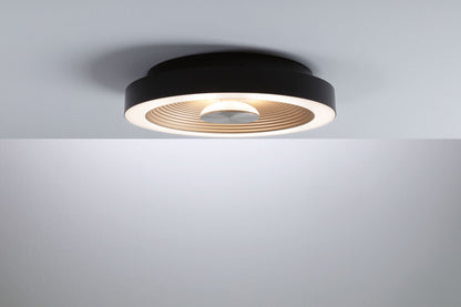 Paulmann LED Deckenleuchte Volea IP44  3000K 470lm / 1650lm 230V 3,5W / 13W dimmbar Schwarz#Gold