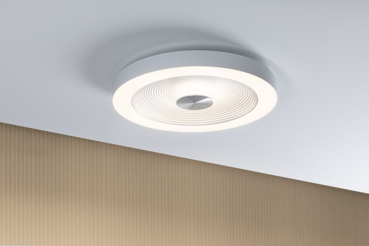 Paulmann LED Deckenleuchte Volea IP44  3000K 500lm / 2400lm 230V 4W / 18,5W dimmbar Weiß#Silber