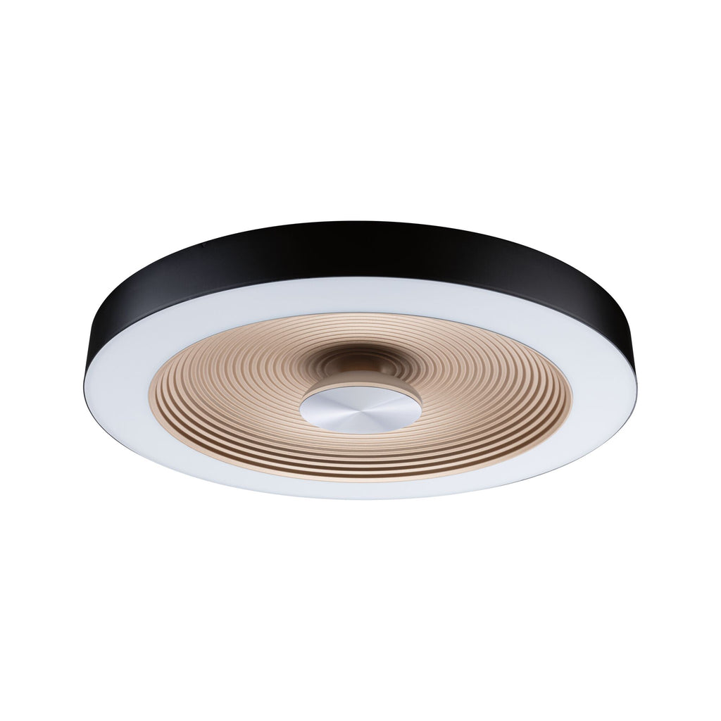 Paulmann LED Deckenleuchte Volea IP44  3000K 500lm / 2400lm 230V 4W / 18,5W dimmbar Schwarz#Gold