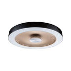 Paulmann LED Deckenleuchte Volea IP44  3000K 500lm / 2400lm 230V 4W / 18,5W dimmbar Schwarz#Gold