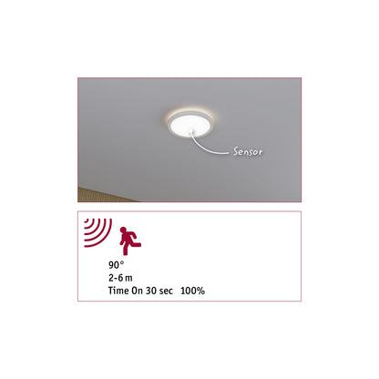 Paulmann LED Panel Atria Shine ${Sensor} Backlight IP44 rund 190mm  11,2W 850lm 4000K Weiß