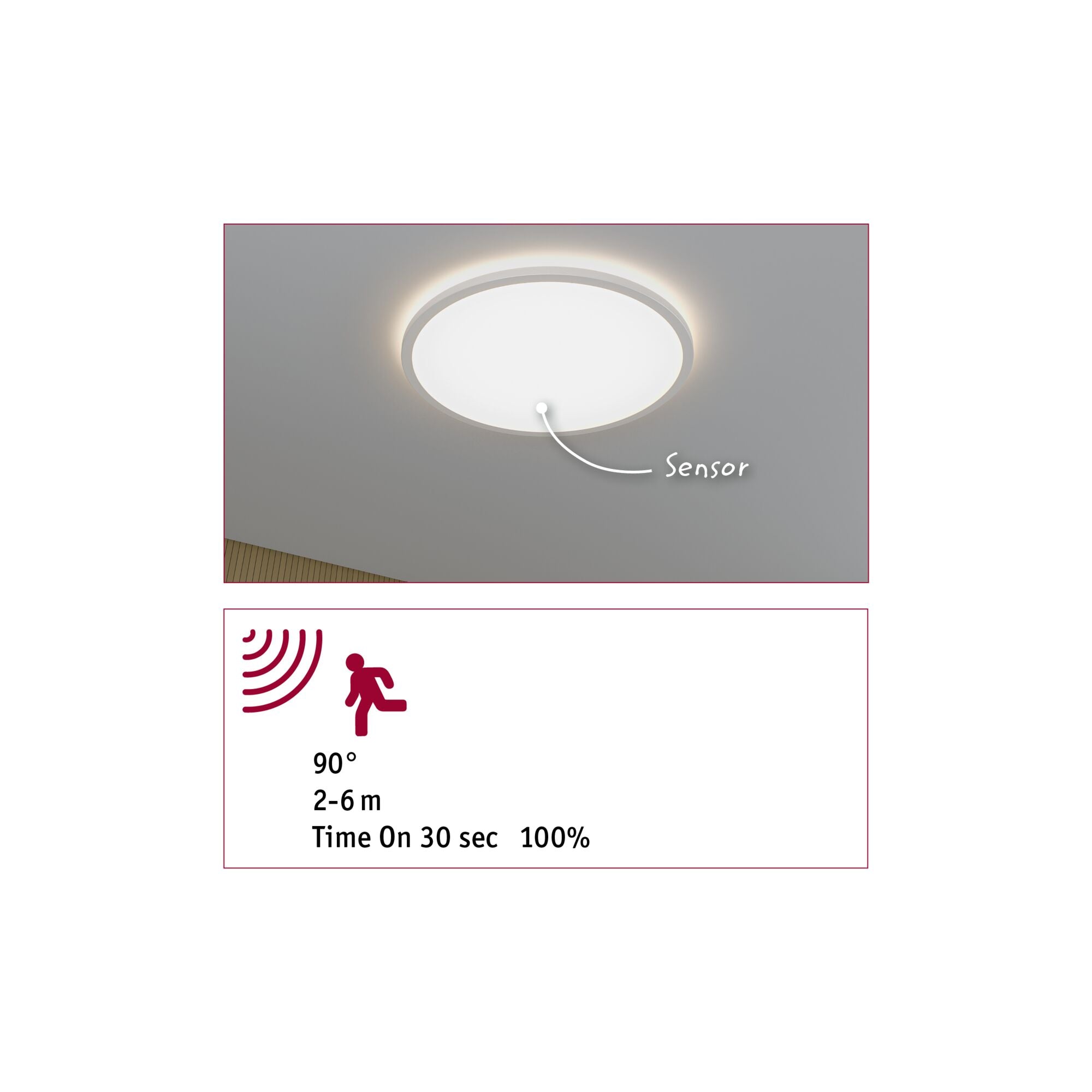 Paulmann LED Panel Atria Shine ${Sensor} Backlight IP44 rund 420mm  22W 2300lm 4000K Weiß