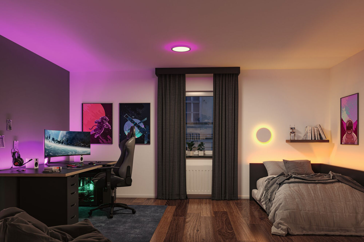 Paulmann LED Panel Atria Shine rund 290mm  19W / 2W 1500lm RGB+ Weiß dimmbar
