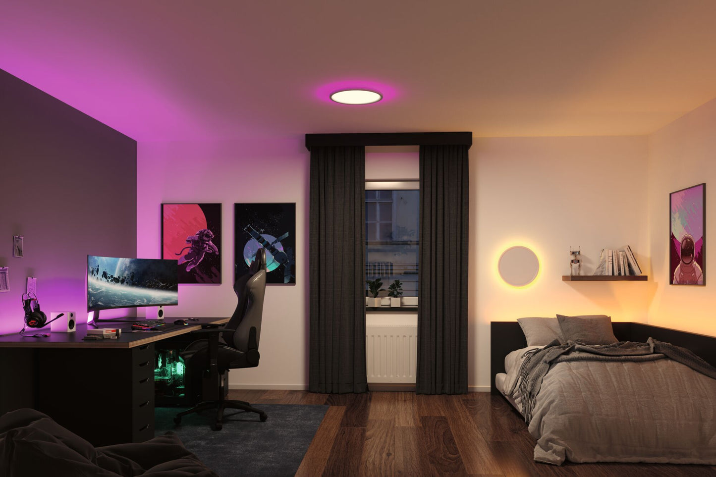 Paulmann LED Panel Atria Shine rund 400mm  32W / 3W 2700lm RGB+ Weiß dimmbar