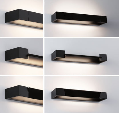 Paulmann LED Wandleuchte Lucille IP44  2700K 1000lm 230V 11W dimmbar Schwarz