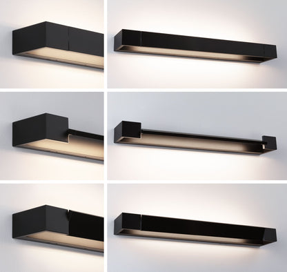Paulmann LED Wandleuchte Lucille IP44  2700K 1300lm 230V 17W dimmbar Schwarz
