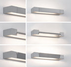 Paulmann LED Wandleuchte Lucille IP44  2700K 1000lm 230V 11W dimmbar Alu matt