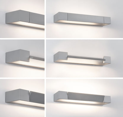 Paulmann LED Wandleuchte Lucille IP44  2700K 1000lm 230V 11W dimmbar Alu matt