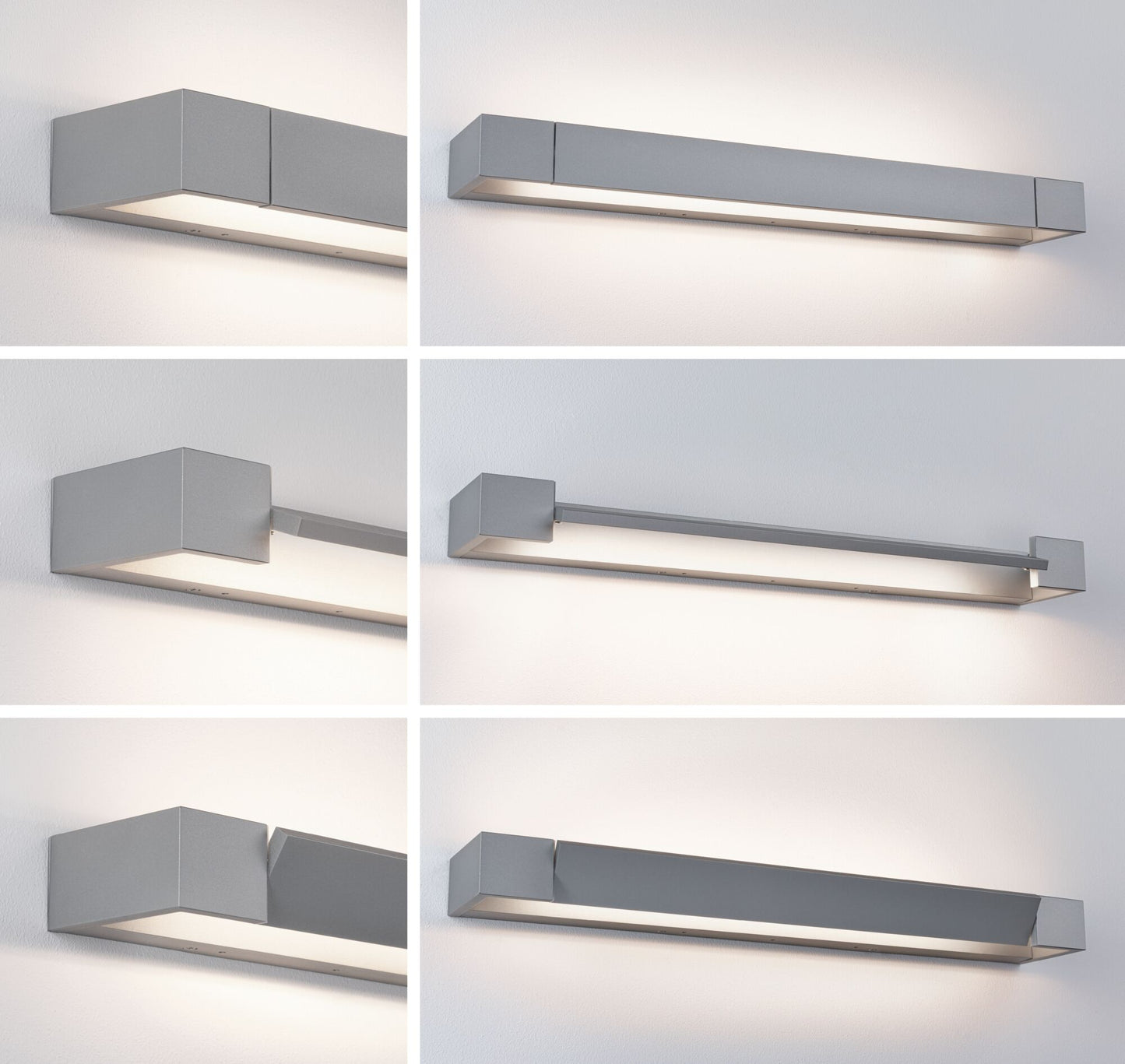 Paulmann LED Wandleuchte Lucille IP44  2700K 1300lm 230V 17W dimmbar Alu matt