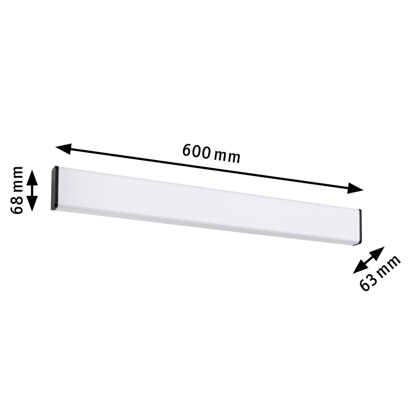 Paulmann LED Wandleuchte Nembus IP44  3000K 950lm 230V 11,2W  Schwarz