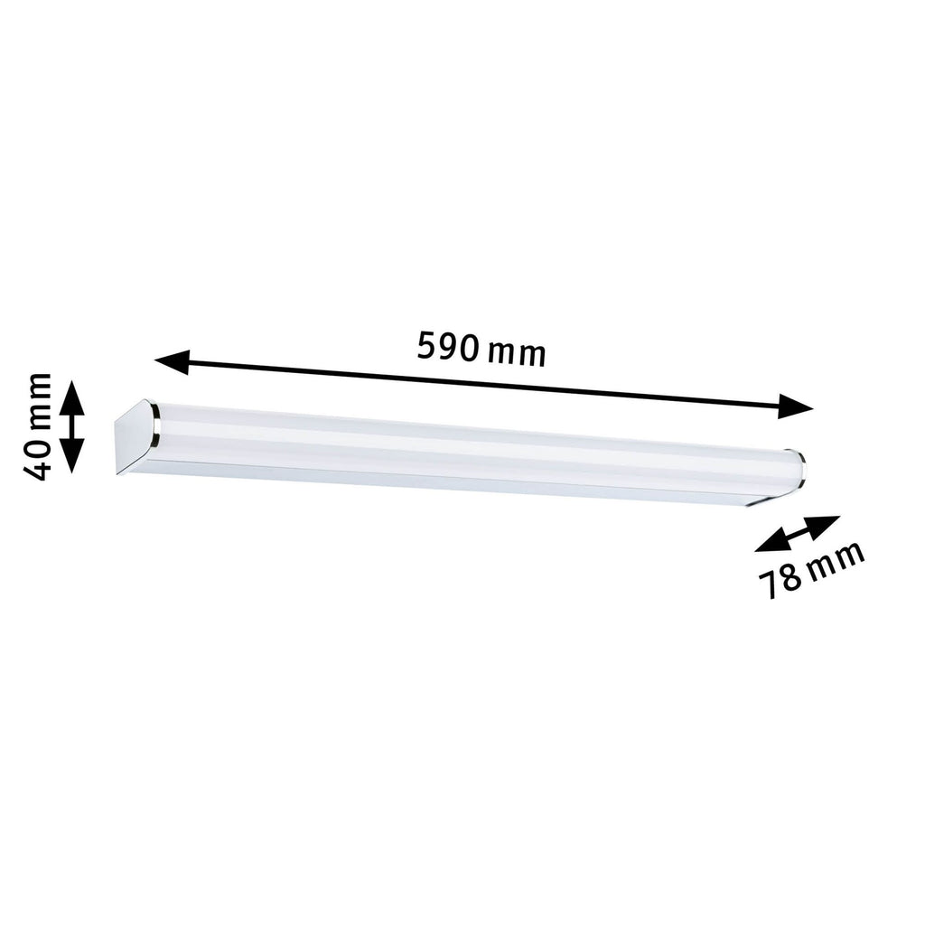 Paulmann LED Wandleuchte Arneb IP44  3000K 1000lm 230V 12,5W  Chrom
