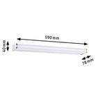 Paulmann LED Wandleuchte Arneb IP44  3000K 1000lm 230V 12,5W  Chrom