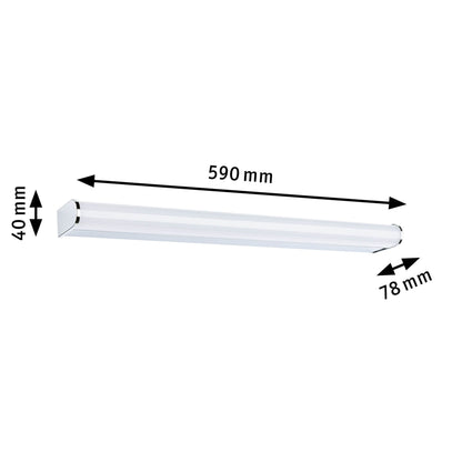 Paulmann LED Wandleuchte Arneb IP44  3000K 1000lm 230V 12,5W  Chrom