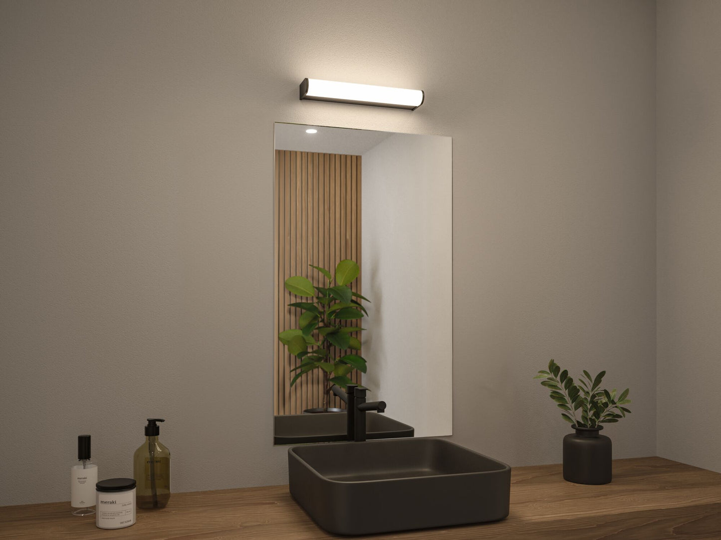 Paulmann LED Wandleuchte Arneb IP44  3000K 700lm 230V 9W  Schwarz