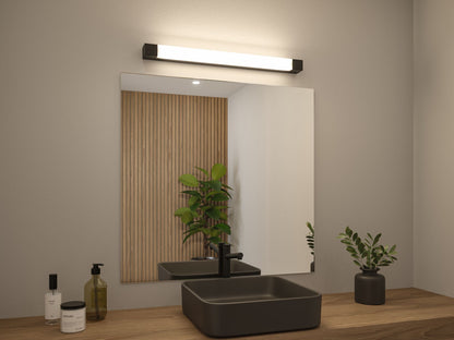 Paulmann LED Spiegelleuchte Quasar IP44  3000K 900lm 230V 11,2W  Schwarz
